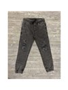 Pantalon en jean's - gris/noir pour fille 