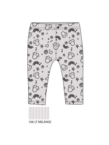 Legging bébé minnie gris 